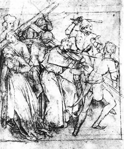 Christ Carrying the Cross Drawing Hieronymus Bosch